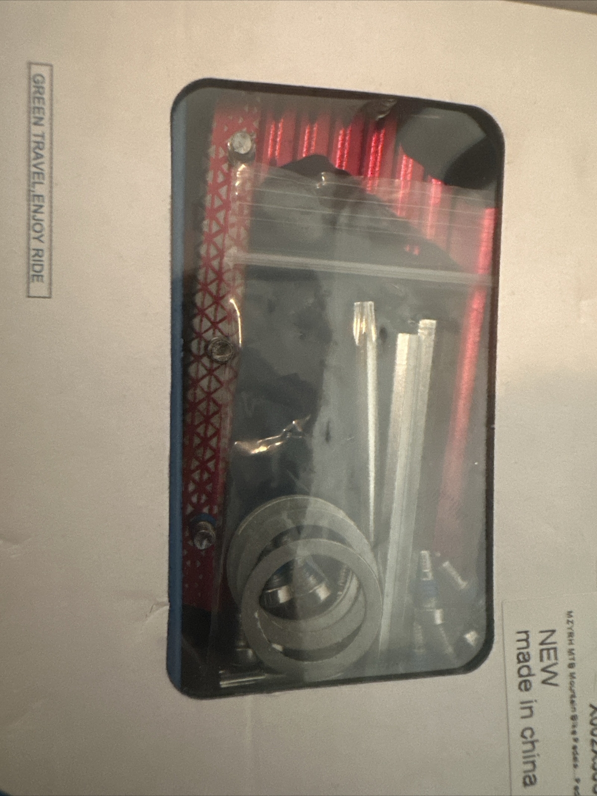 MZYRH Mountain Bike Pedals With Cleats Left And Right Red Pair BNIB