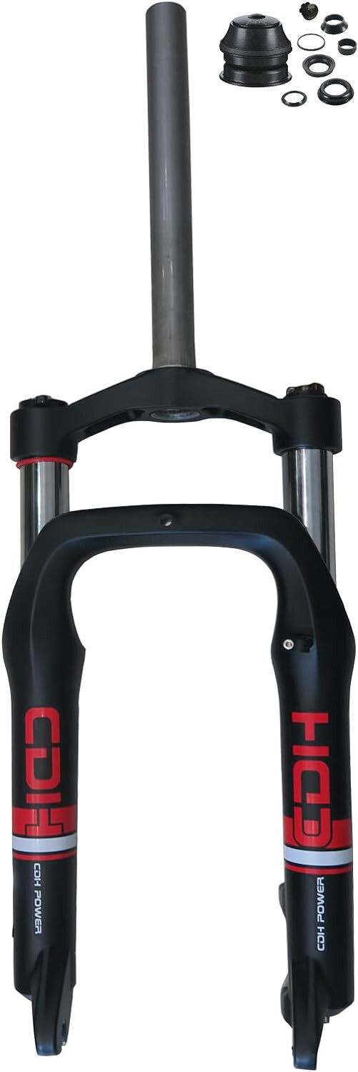 20*4.0″ Fat Suspension Fork Single Shoulder Bike Fork & Headset – Bike/Tricycle