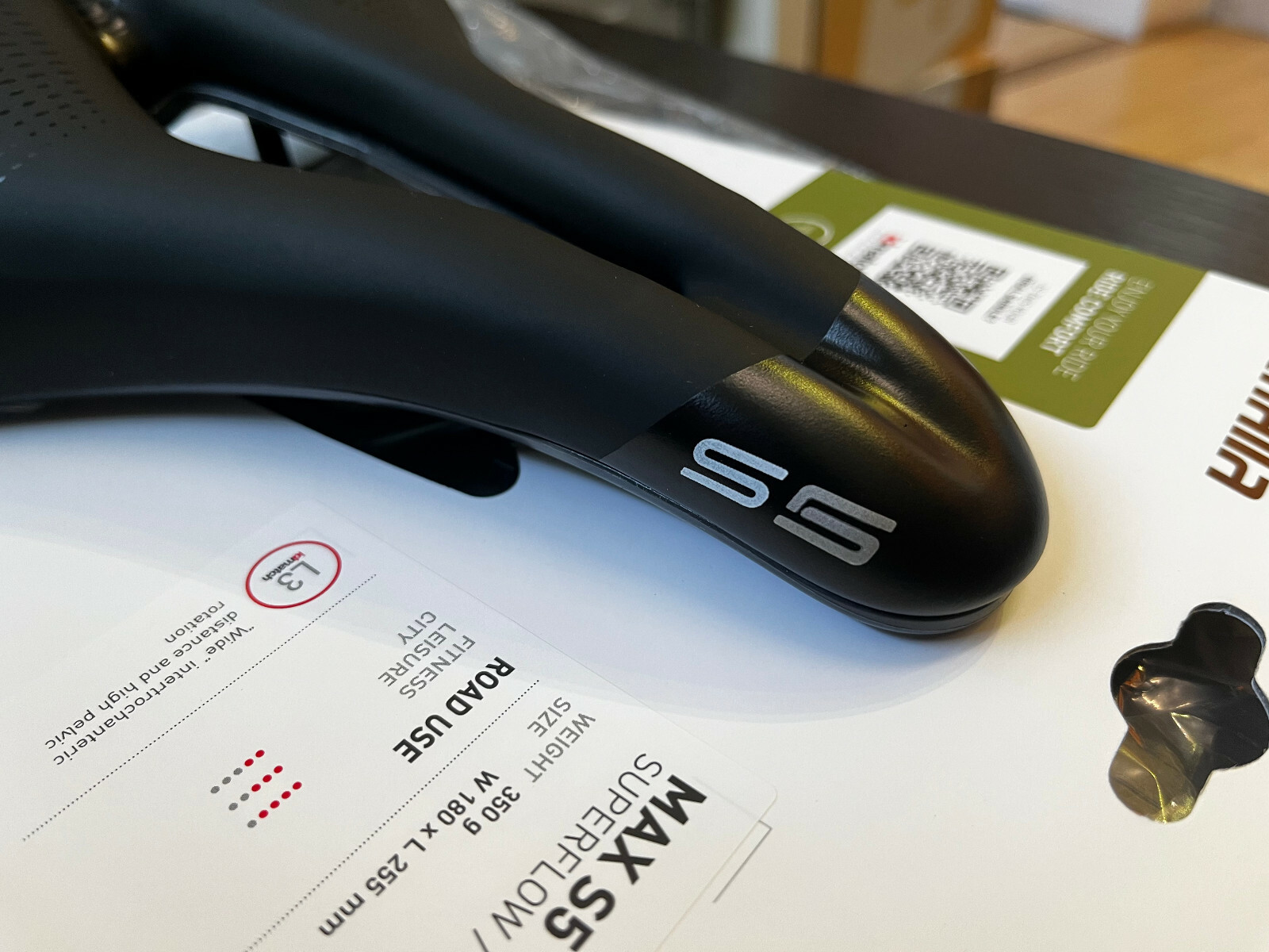 Selle Italia Max S5 Superflow 180x255mm L3 Alloy Rail Road Saddle (Black)