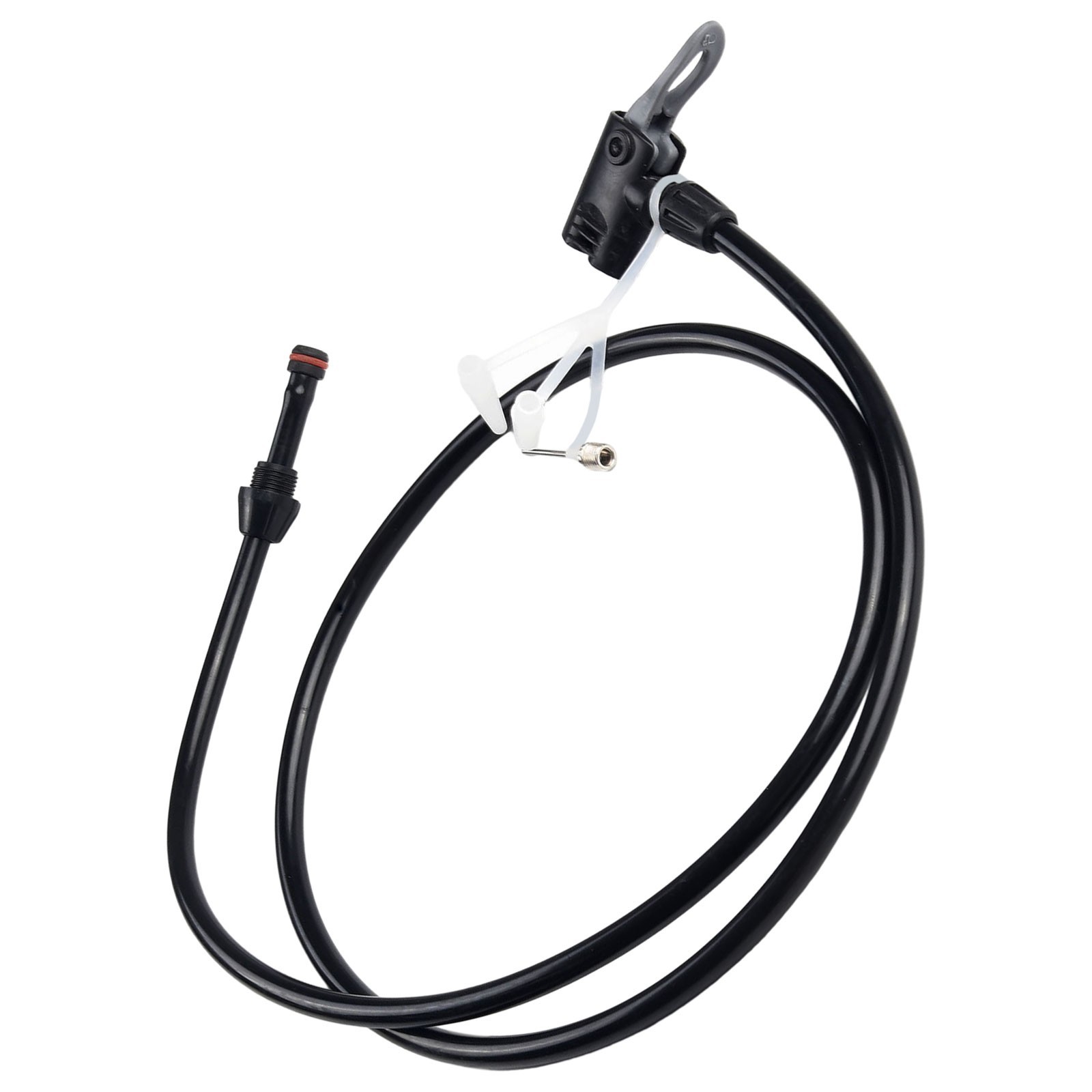 Convenient 125cm Bicycle Pump Tube Hose Extension for Multiple Nozzles
