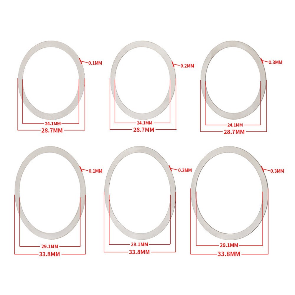 Bottom Bracket Washer Bike Gasket 24mm Bicycle Crankset Shim Aluminum Alloy
