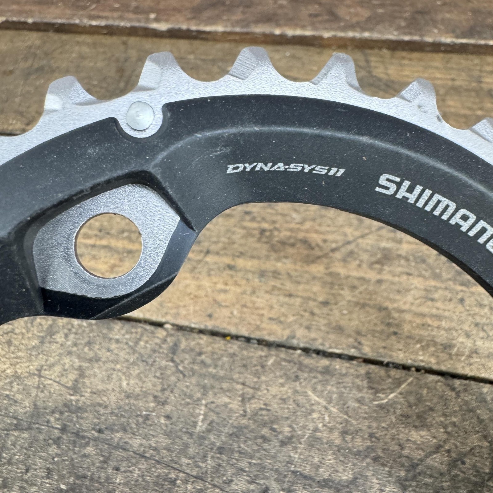 Shimano 34T Chainring Dyna-Sys11 96mm BCD 4-Arm Asymmetric Black 34-24 BB MTB