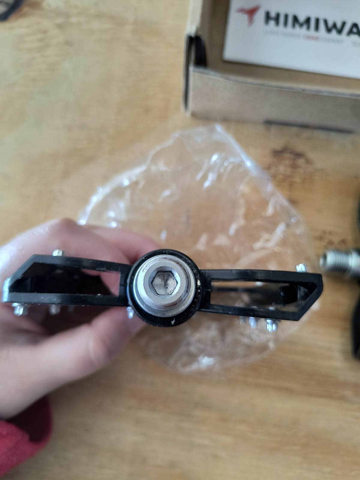 Open Box Himiway Bike Pedals 9/16″ Black With Stub Grips For Urban Commute Bike