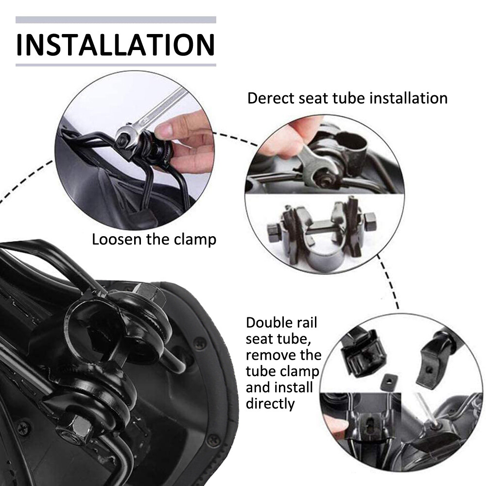 Comfort MTB Bike Seat Bicycle Saddle Road Mountain Cycling Soft Gel Cushion Pad