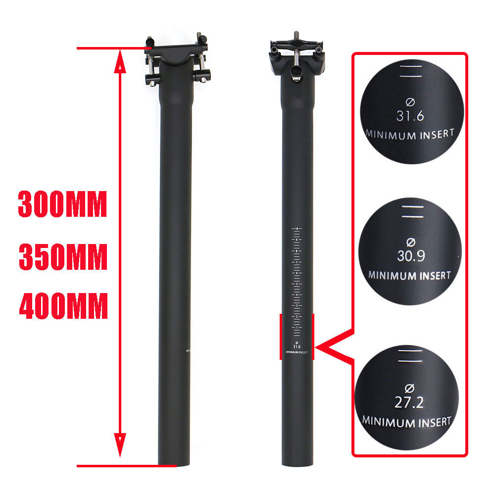 Ultralight Full Carbon Seatpost Cycling MTB Road Bike Seat Post 27.2/30.9/31.6mm