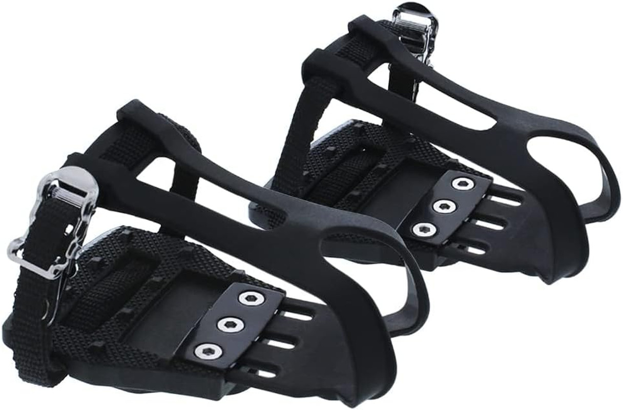 BV Bike Pedals Shimano Spd/Look Delta Compatible 9/16» with Toe Clips – Peloton