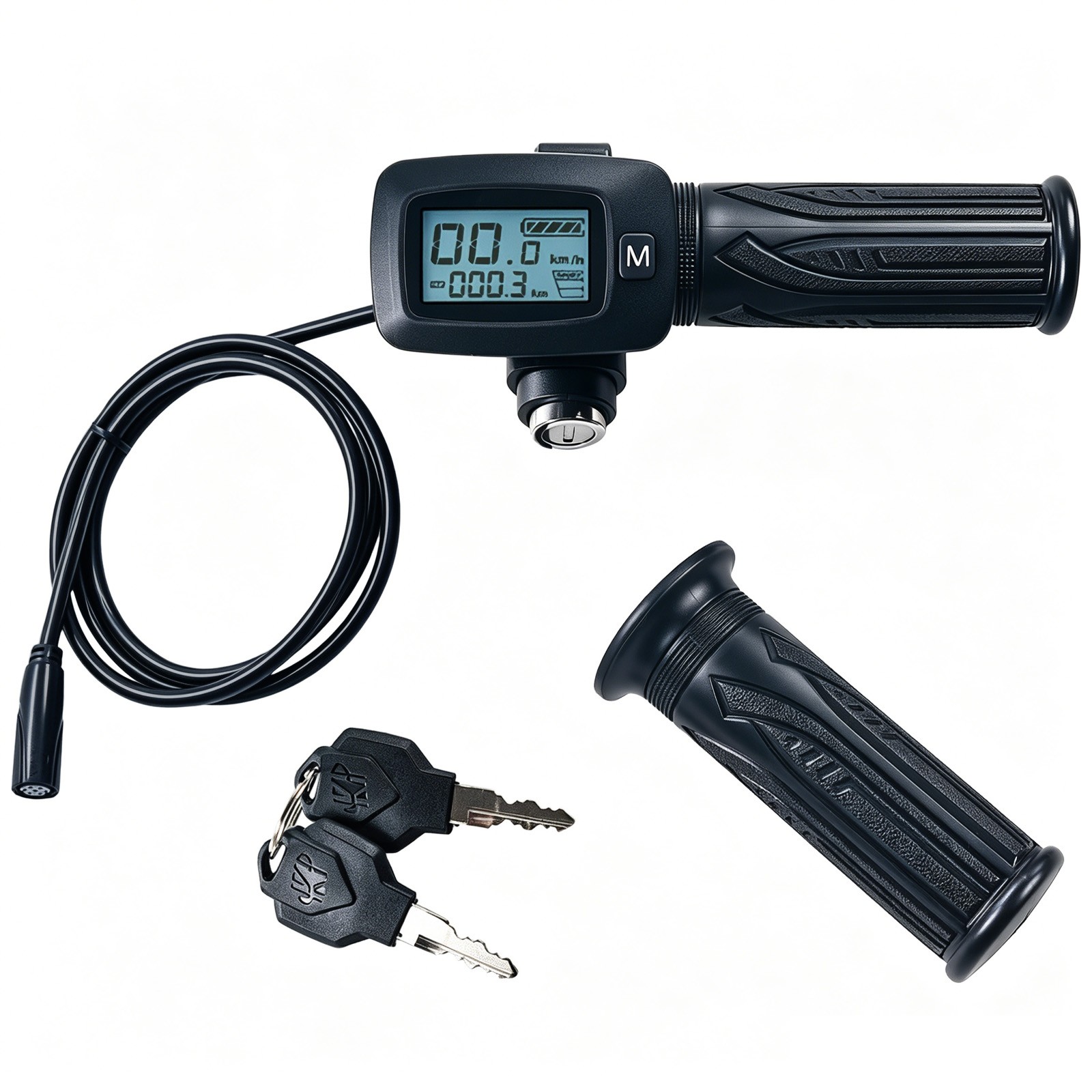 Replacement Quick Twist Throttle Grip Set 48V LCD for Tuttio Soleil 01 Scooter