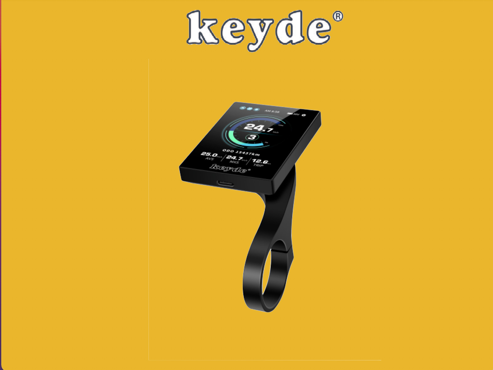 KEYDE Smart EBike Wireless Display BTD260
