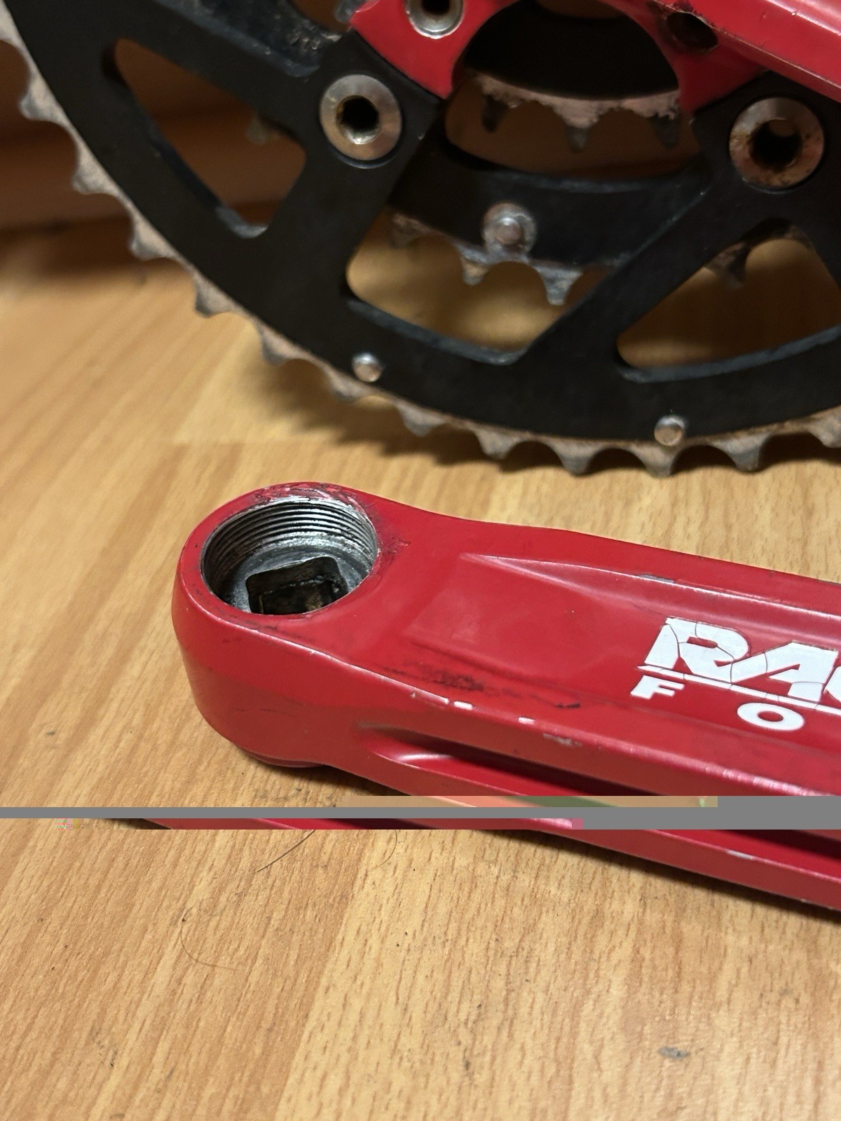 Vintage Race Face Turbine Forged Crankset RED 175mm 22 32 44T 8 Speed 90s MTB