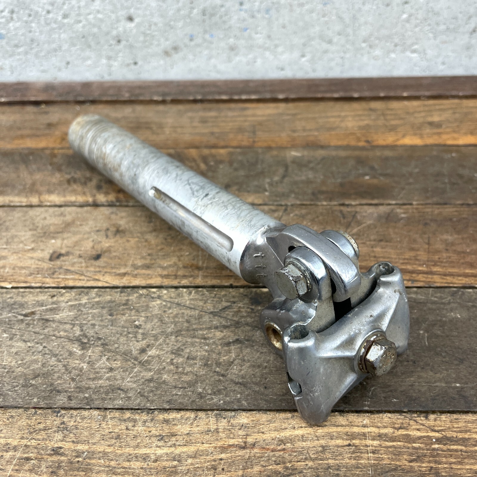 Vintage 3TTT Seatpost 27.0 mm Brev Italy Fluted 200 mm Post Micro Adjust 70s 60s