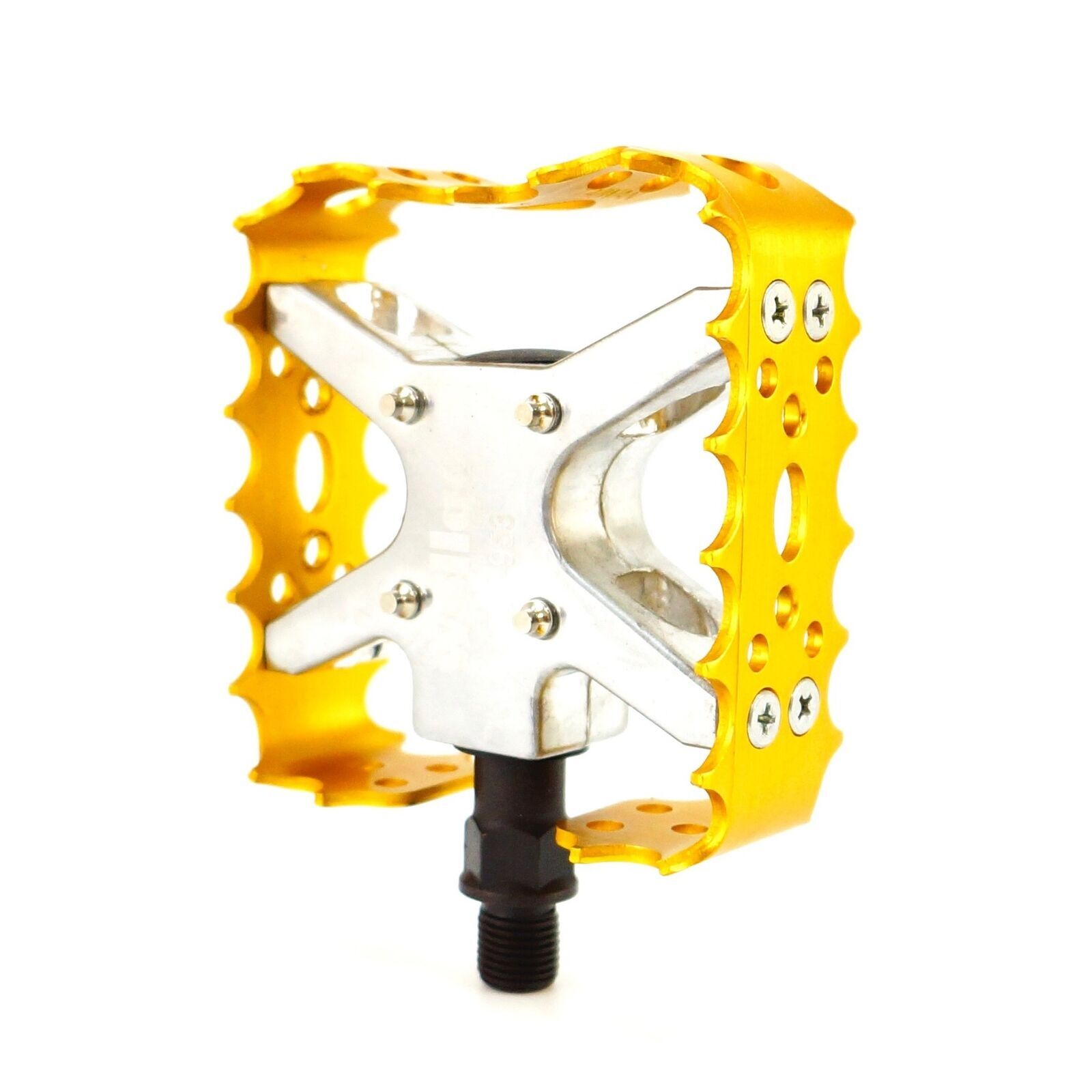 Wellgo BMX MTB Bear Trap Old school Bike Pedal 9/16″ or 1/2″ Black Blue Red Gold
