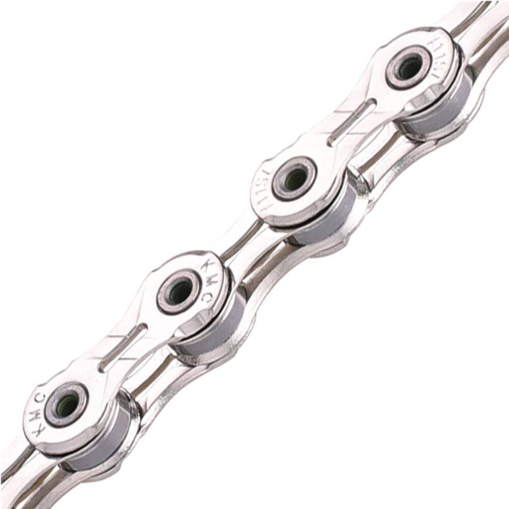 KMC X11SL Waxed Chain – 11-Speed 118 Links Silver