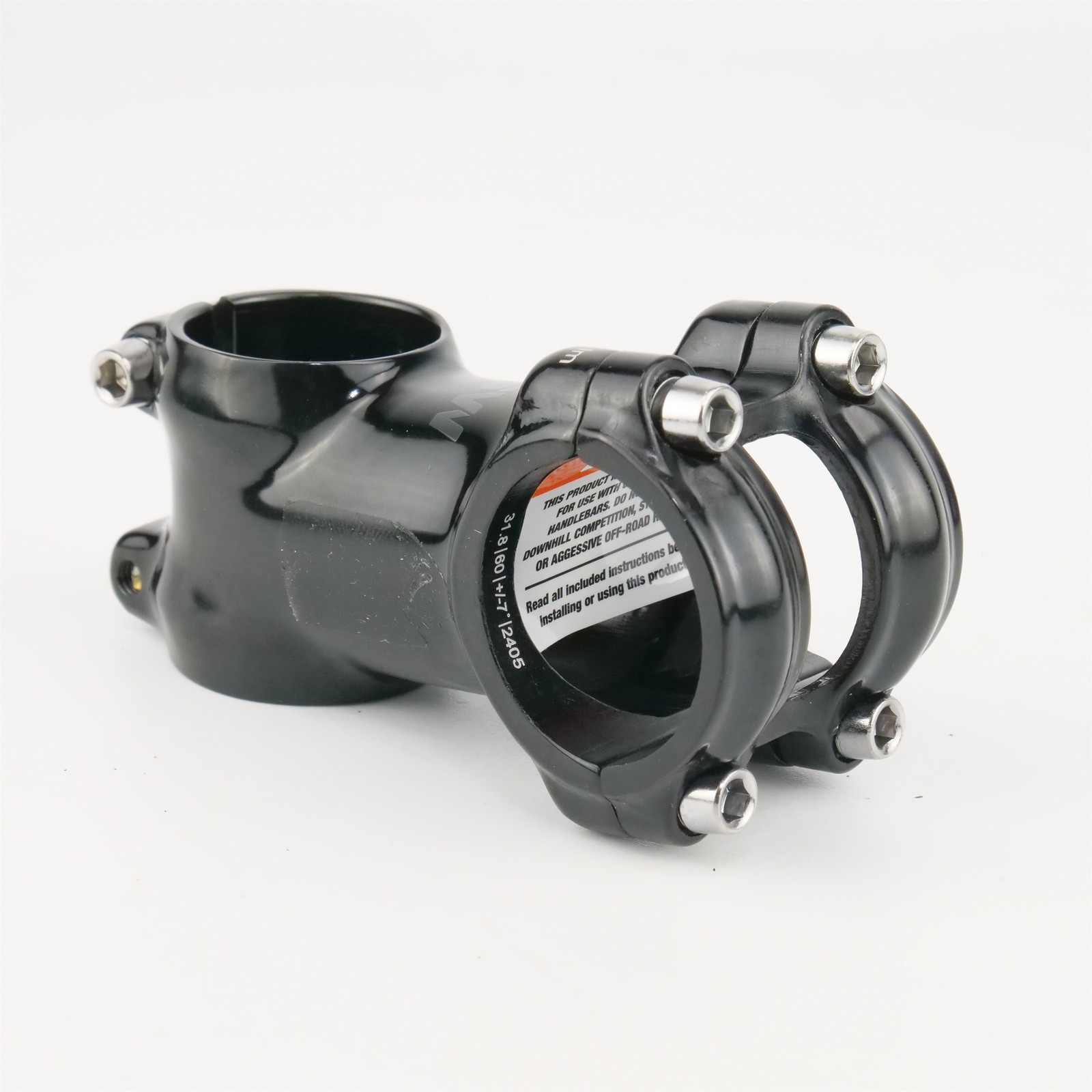 MSW Stem 60mm 7° 31.8 Black 1-1/8″ Threadless 113g Aluminum