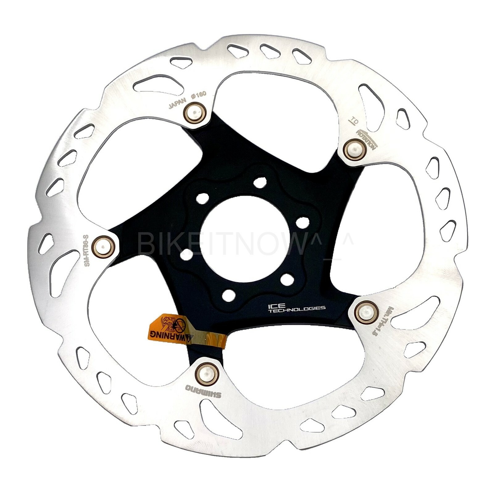 Shimano DEORE XT SM-RT86 160mm,ICE-TECH Bike Disc Brake Rotor 6-Bolt