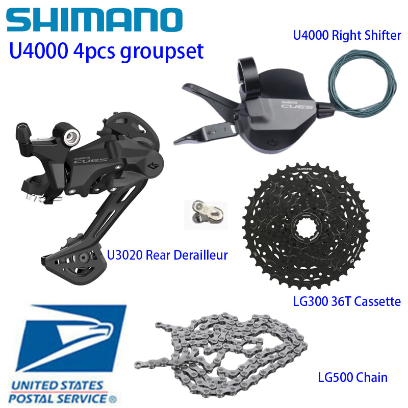 Shimano CUES U4000 4PCS 9 speed Groupset 36/41/46T Trail MTB