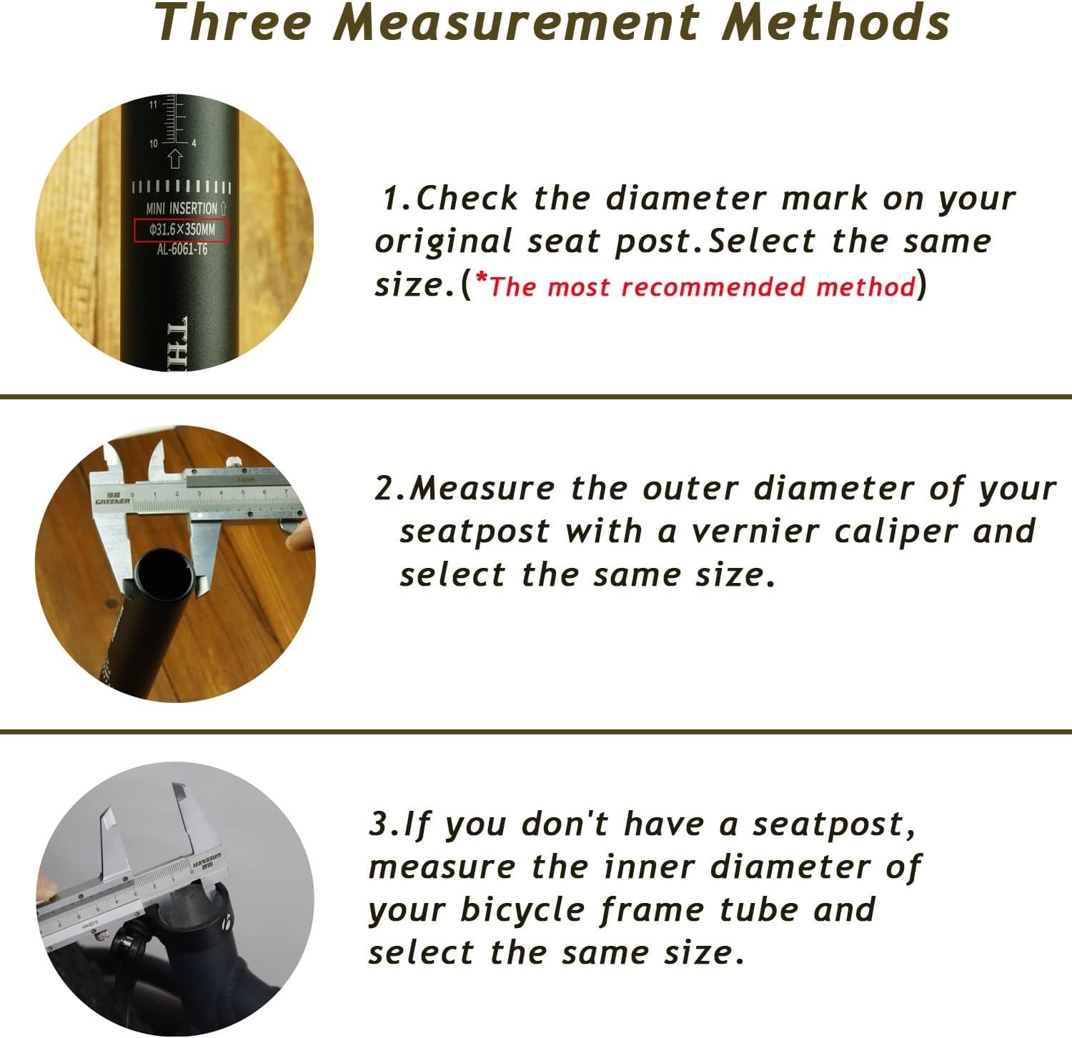 Versatile 350mm Bike Seat Post with Multiple Diameter Options for Perfect Fit