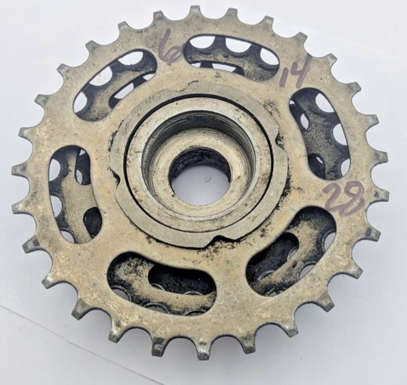 SUNTOUR PERFECT JAPAN 6 speed freewheel 14 TOOTH 28 TOOTH RATIO BR