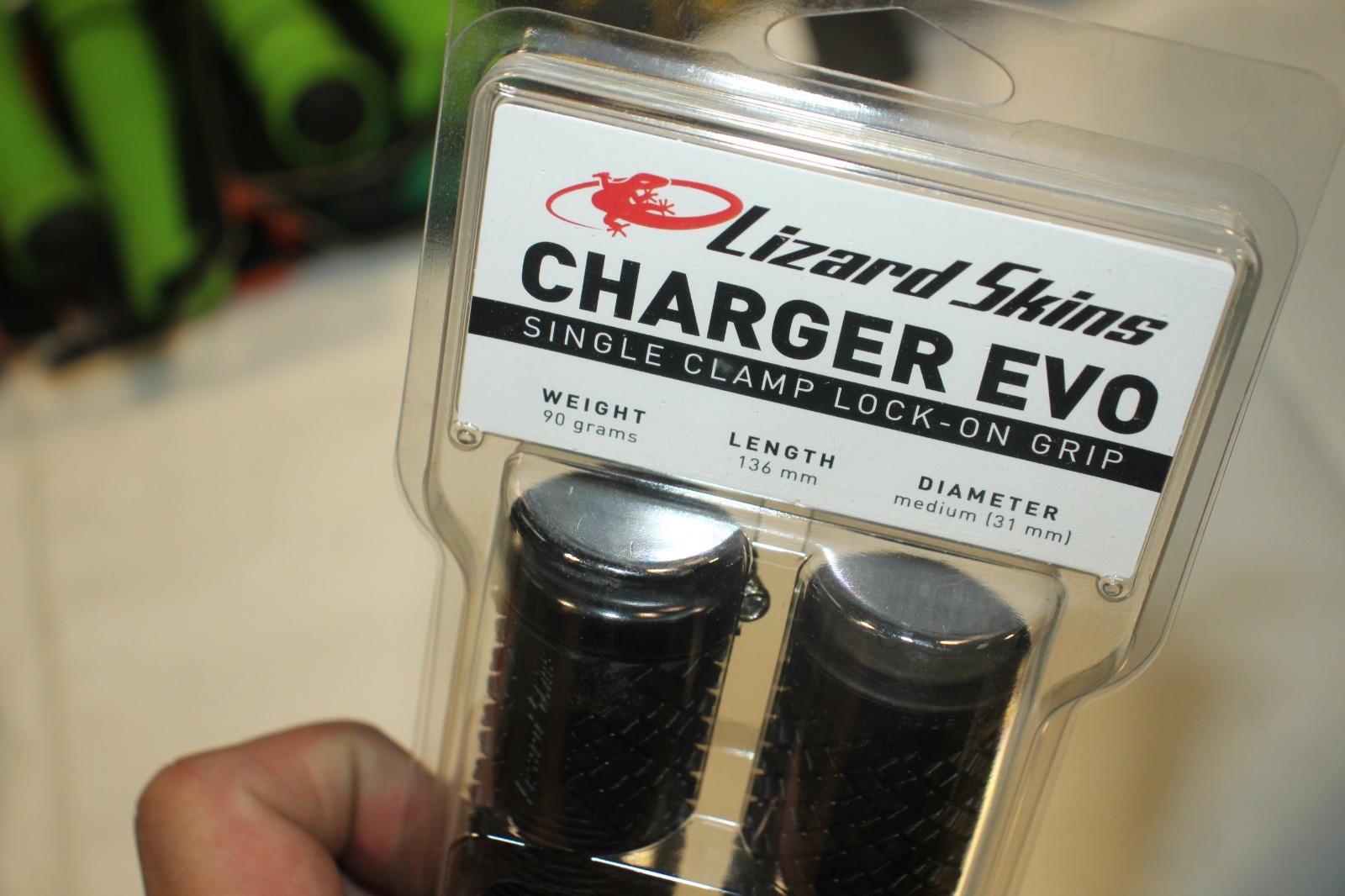Lizard Skins Charger EVO Single Clamp Lock On Bicycle Grip Black LOCEV100