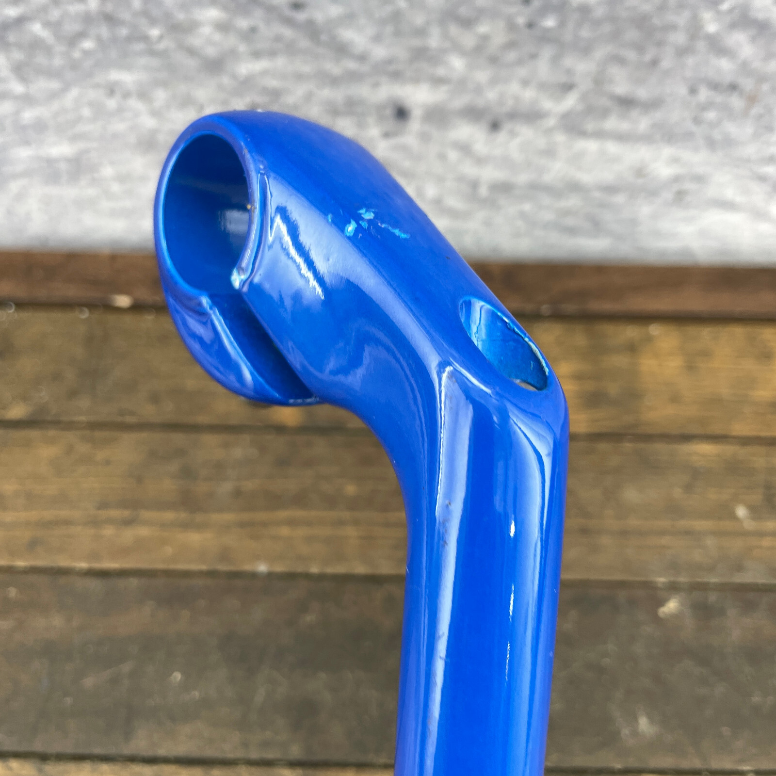 Vintage Riser Stem Blue 80 mm Reach 25.4 mm Gravel Grinder Cafe 22.2 ATB MTB A3