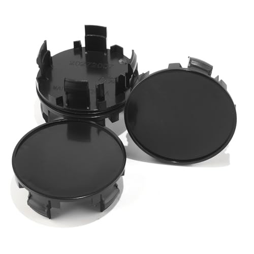 4Pcs 63.5mm(2.5in) Wheel Center Outer 63.5mm 2.5″ . Inner 55.7mm 2.19″ Black
