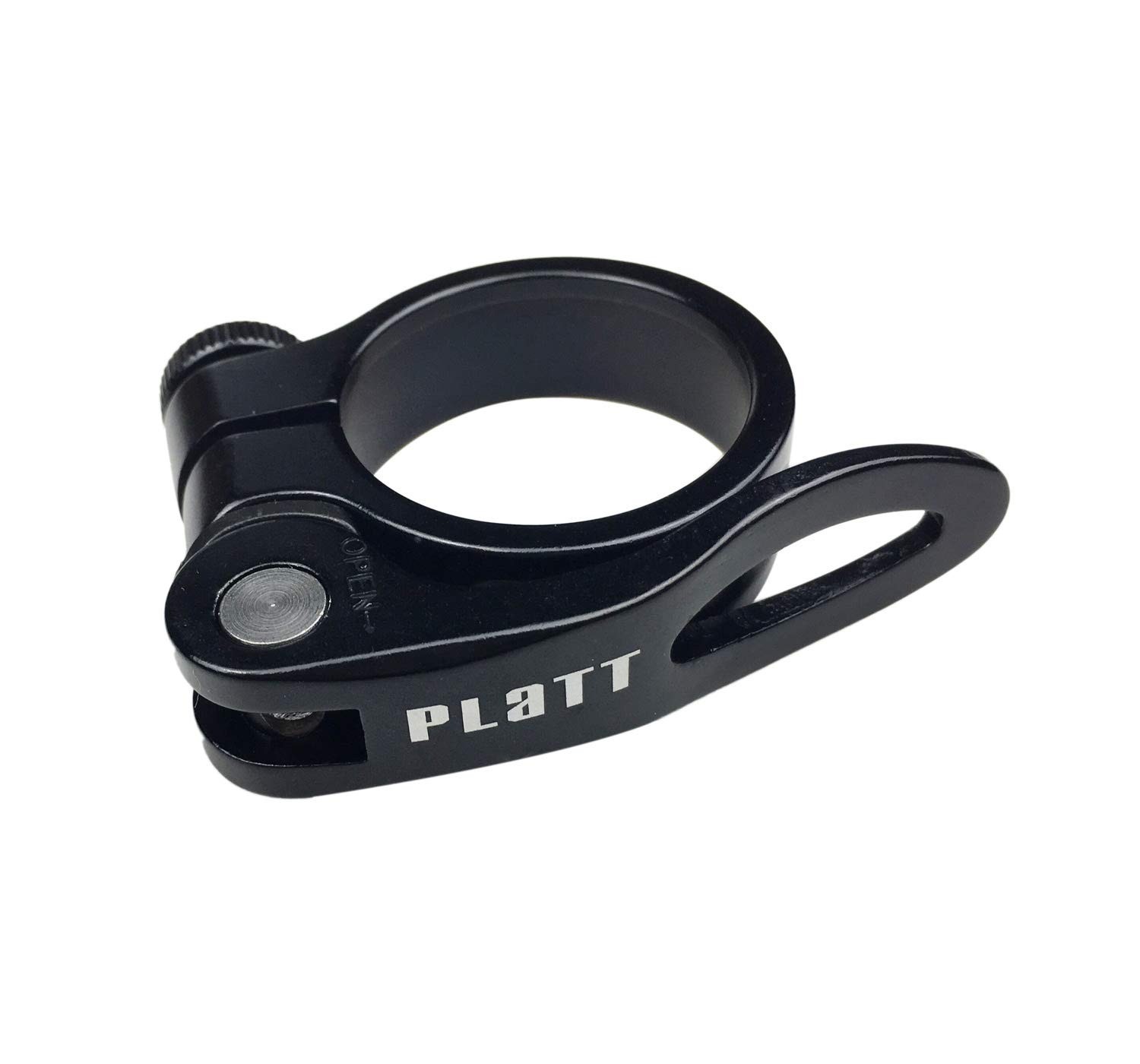 PLATT Bicycle Seatpost Clamp Quick Release Aluminum 34.9mm Black