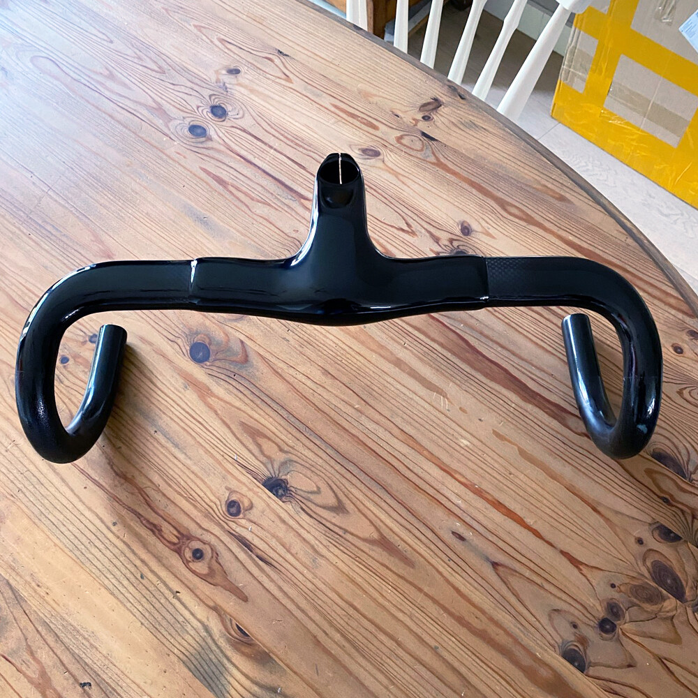 1-1/8″ Integrated Carbon Road Bicycle Handlebar 3K Matte Drop Racing Handle Bar