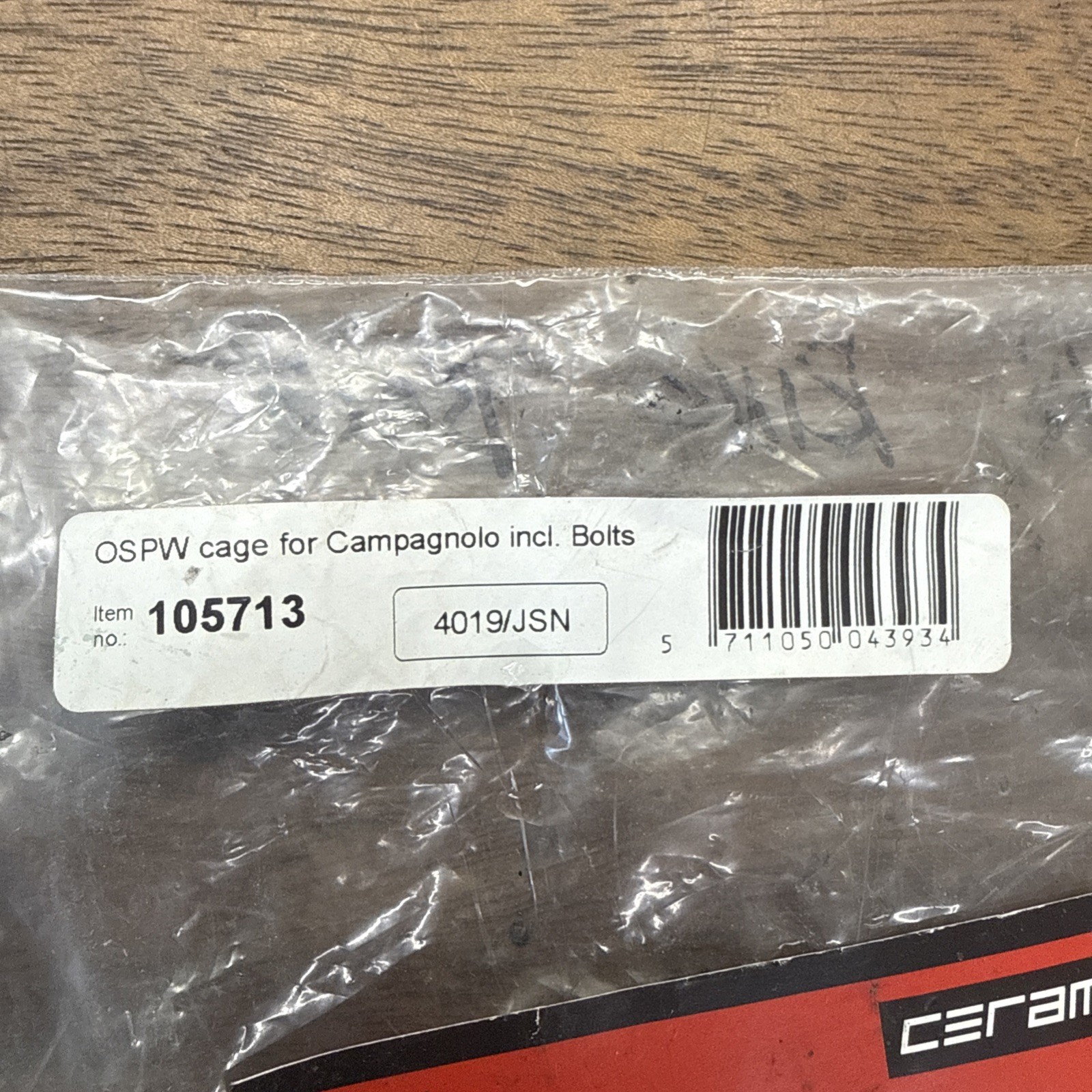 CeramicSpeed OSPW Pulley Wheel System for Campagnolo 11-Speed EPS Black Red