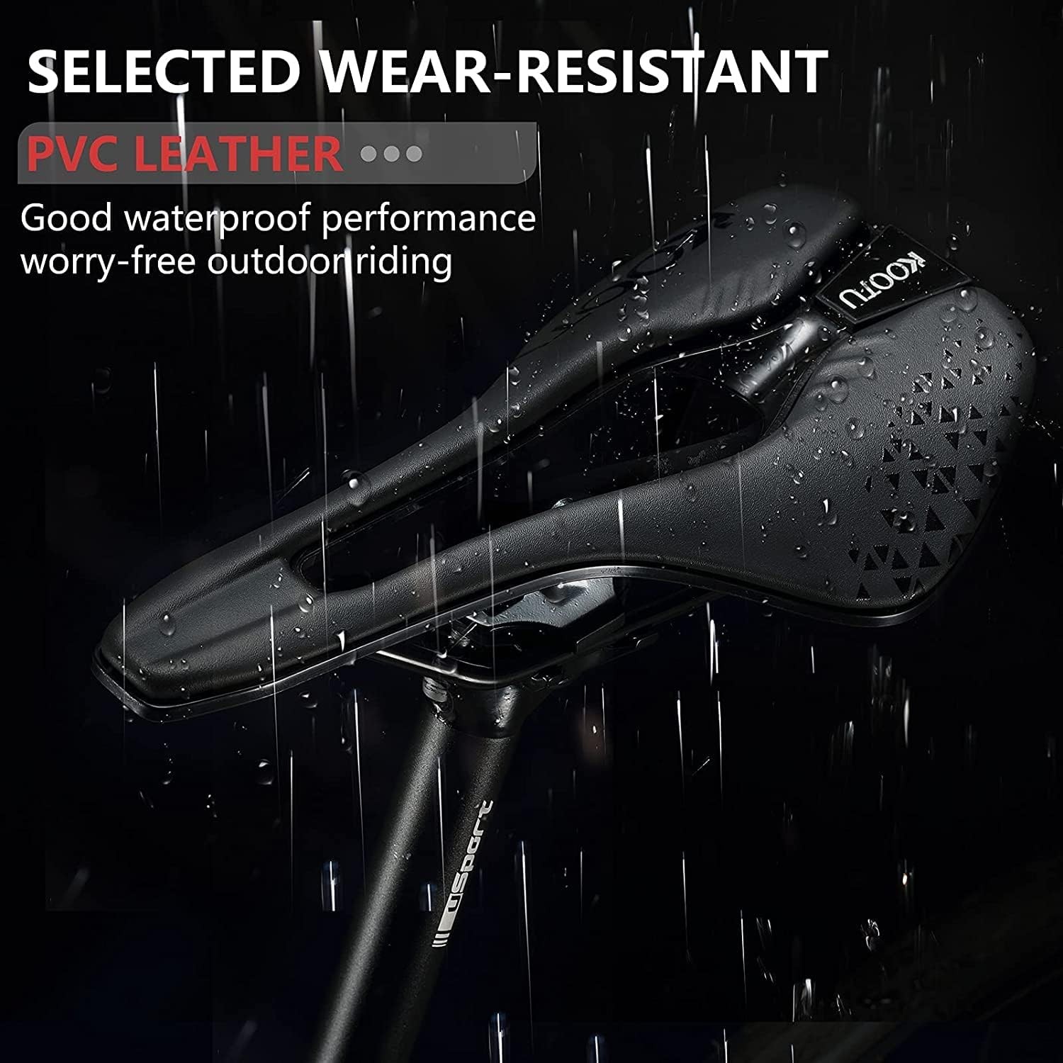 Universal bicycle seat for mountain bikes, road bikes, BMX and exercise bikes