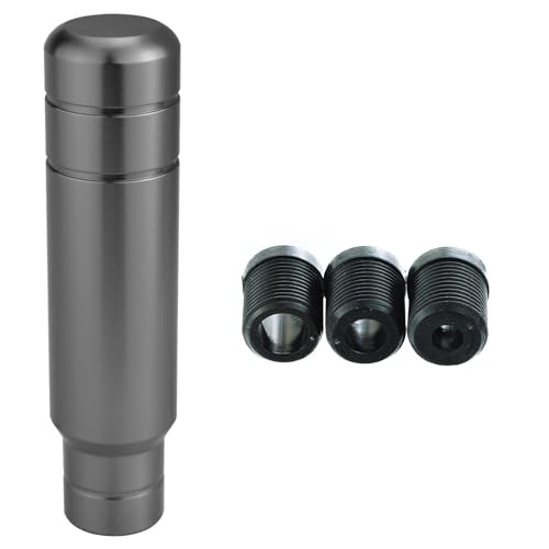 Weighted Shift Knob, 5″ Aluminum Gear Shifter Knobs Metal Stick Grey-2