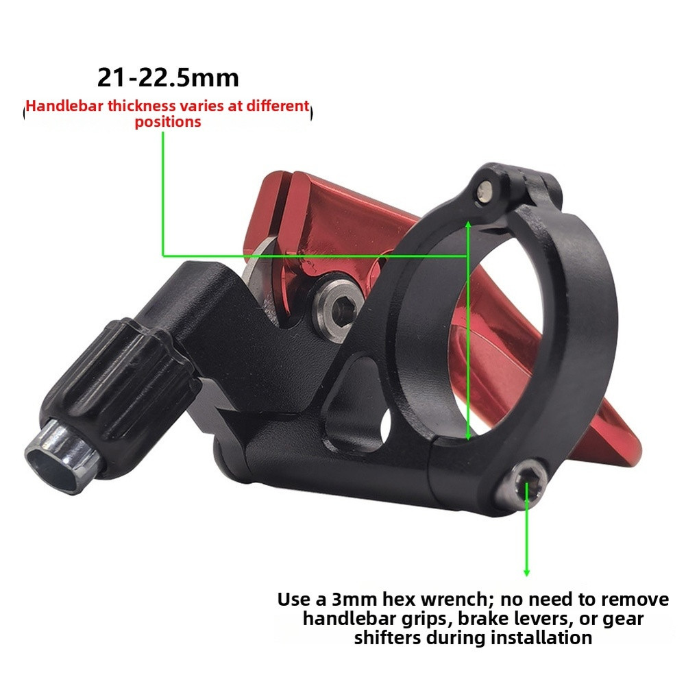 Dropper Seatpost Remote Lever with 1500mm Housing 22.2mm Aluminum Alloy MTB