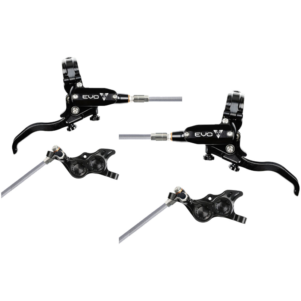 Hope EVO TR4 Hydraulic Disc Brake Set – 4-Piston, Post Mount, Right & Left
