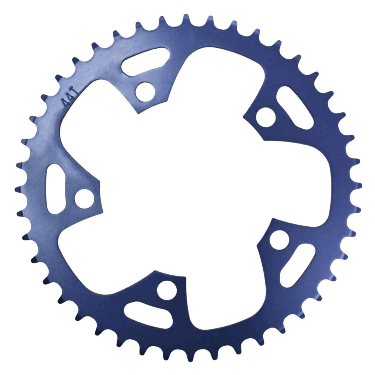 WFS Pulsar Chainring 44T 1/8″ 110mm Old School BMX Single Speed Fixie ,GrayxBlue