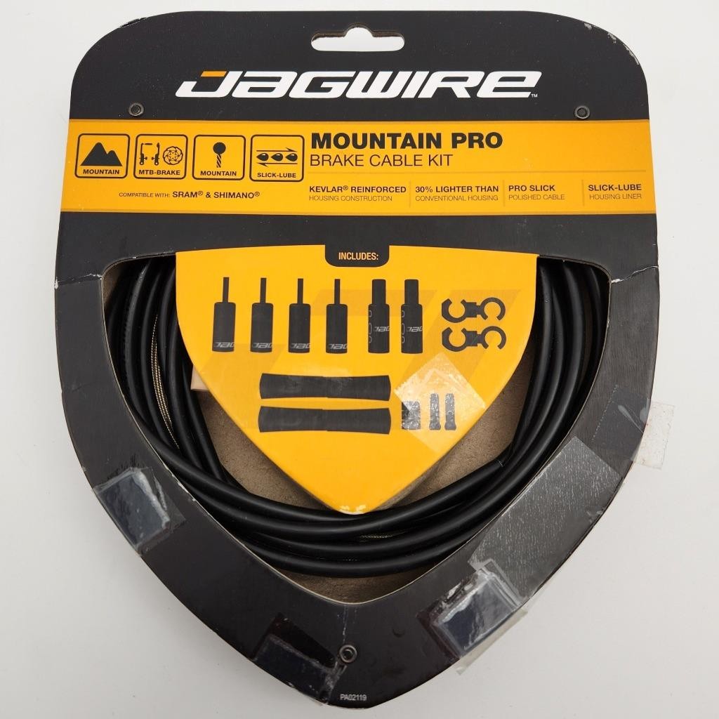 Jagwire Mountain Pro Brake Cable Kit for Bicycle SRAM/Shimano Stealth Black