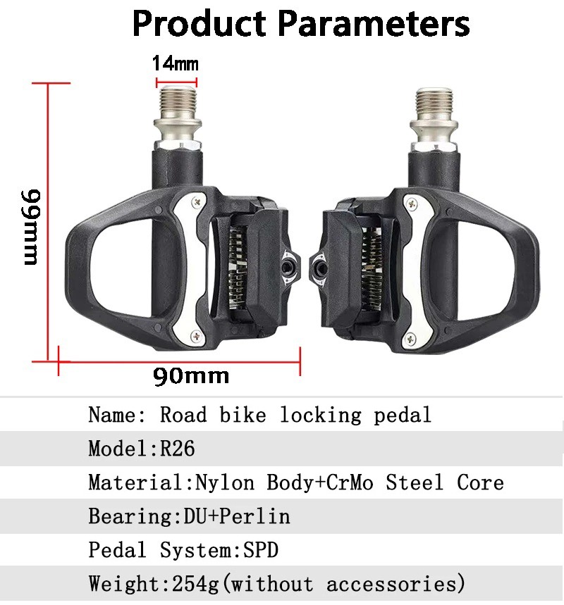 Road Bike Pedal Bicycle Locking pedals Cycling Bearing Cleats Clipless Pedal