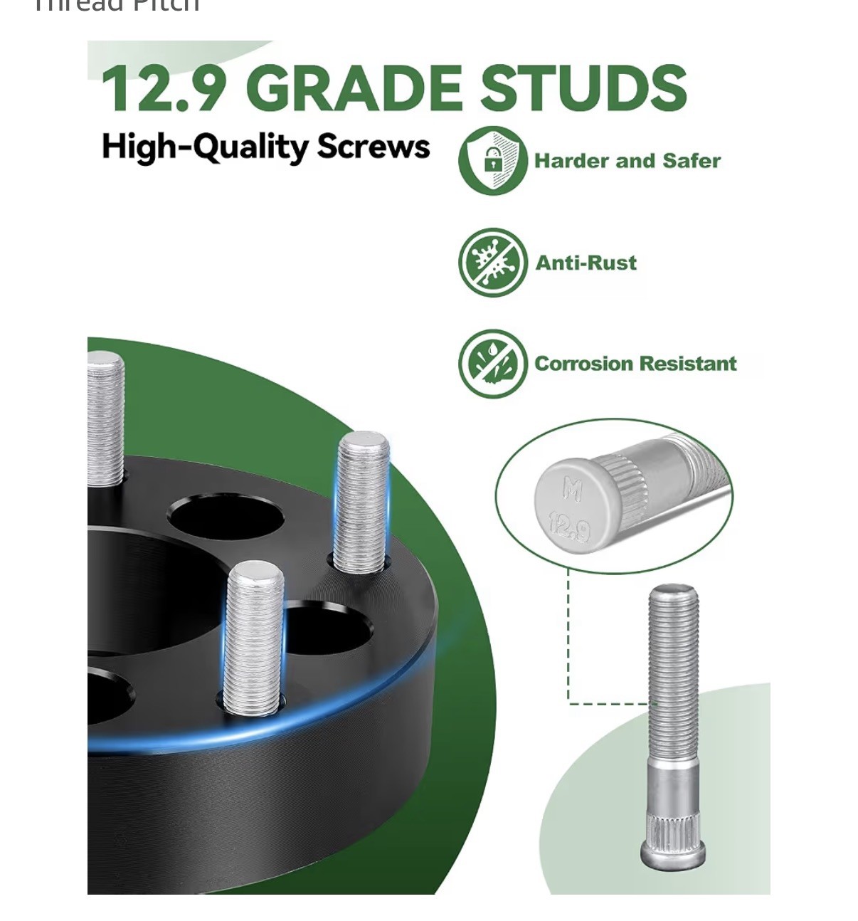 Wheel Adapters, 1inch 5×114.3mm to 5×120.65mm Wheel Adapter 5×4.5 to 5×4.75