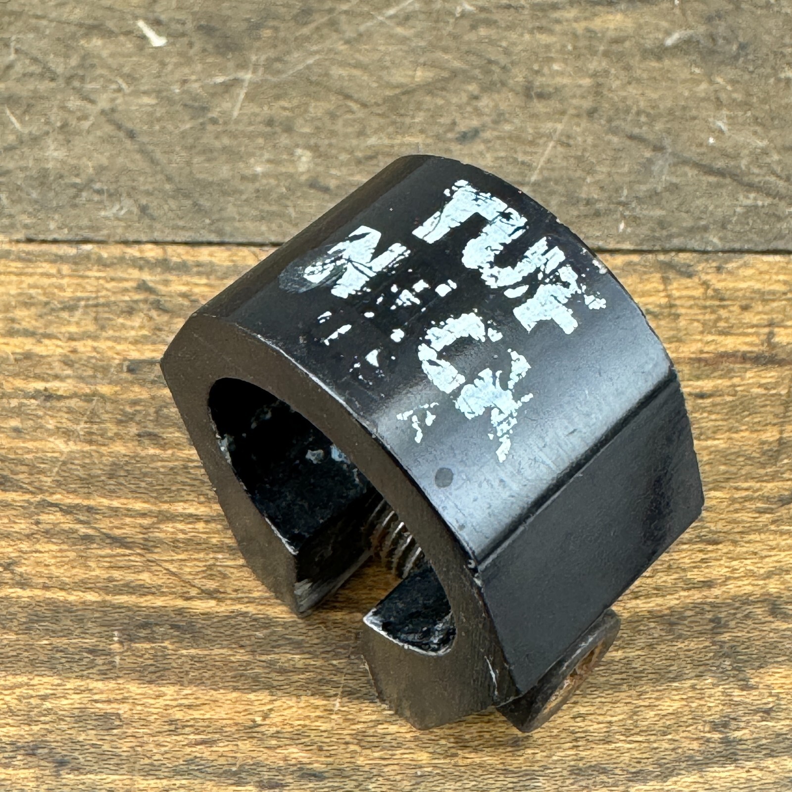 Tuf Neck Seatpost Clamp Old School BMX OG 1980s USA Black 25.4 Tuff Alloy A001