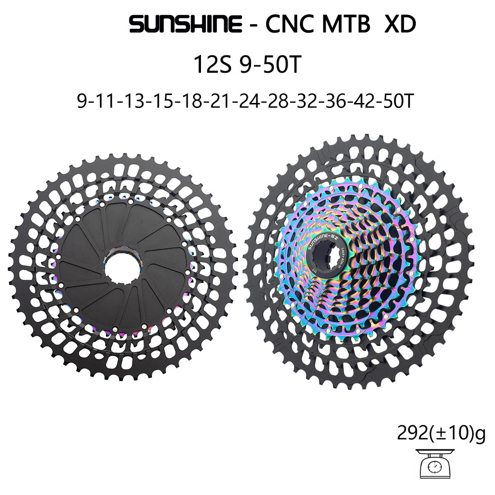 SUNSHINE 12 Speed MTB Bike Ultralight Cassette 9-51T Freewheel for XD freehub