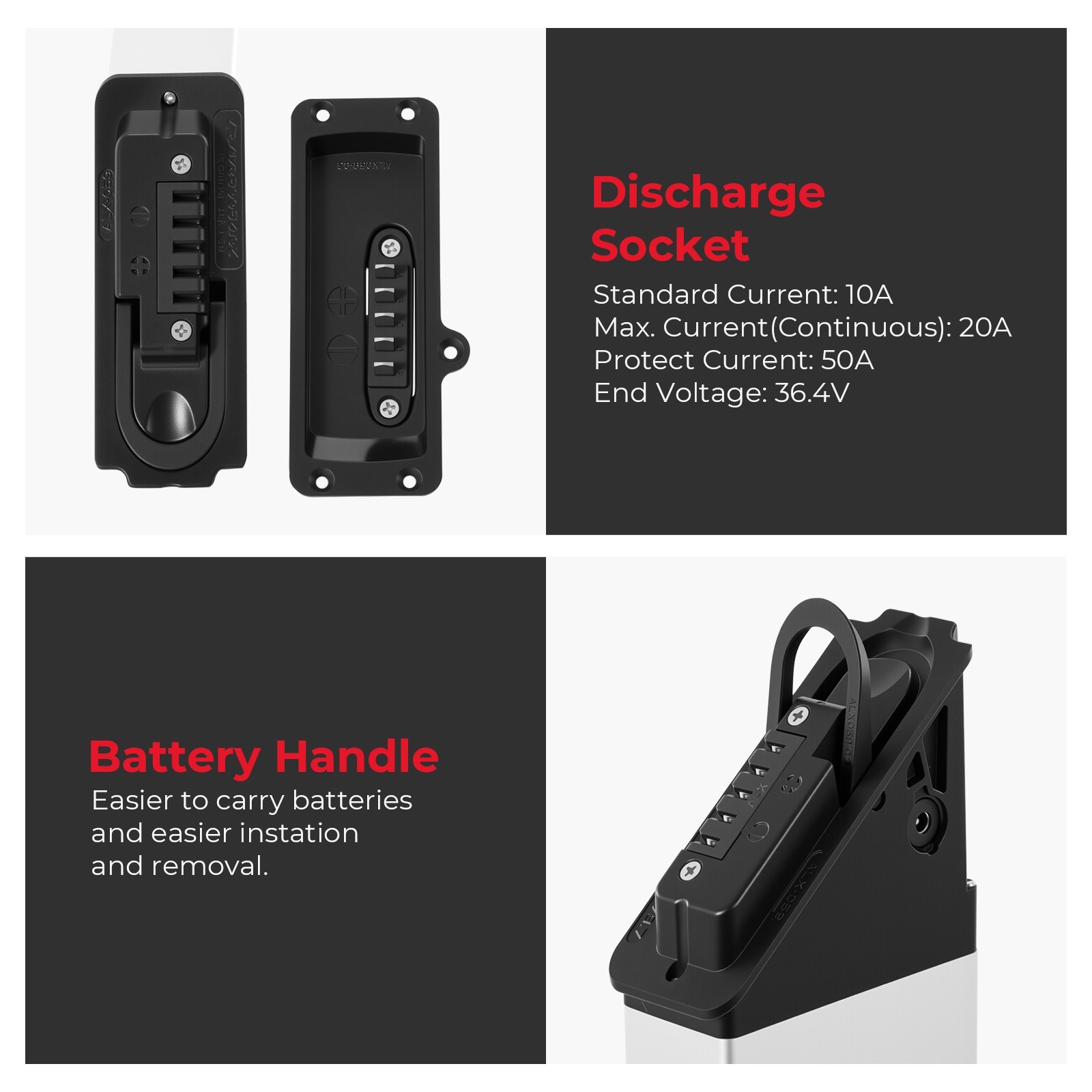Lectric Ebike Battery 48V 11.6Ah for Lectric XP Step-Thru 1.0 2.0 3.0 Bicycle