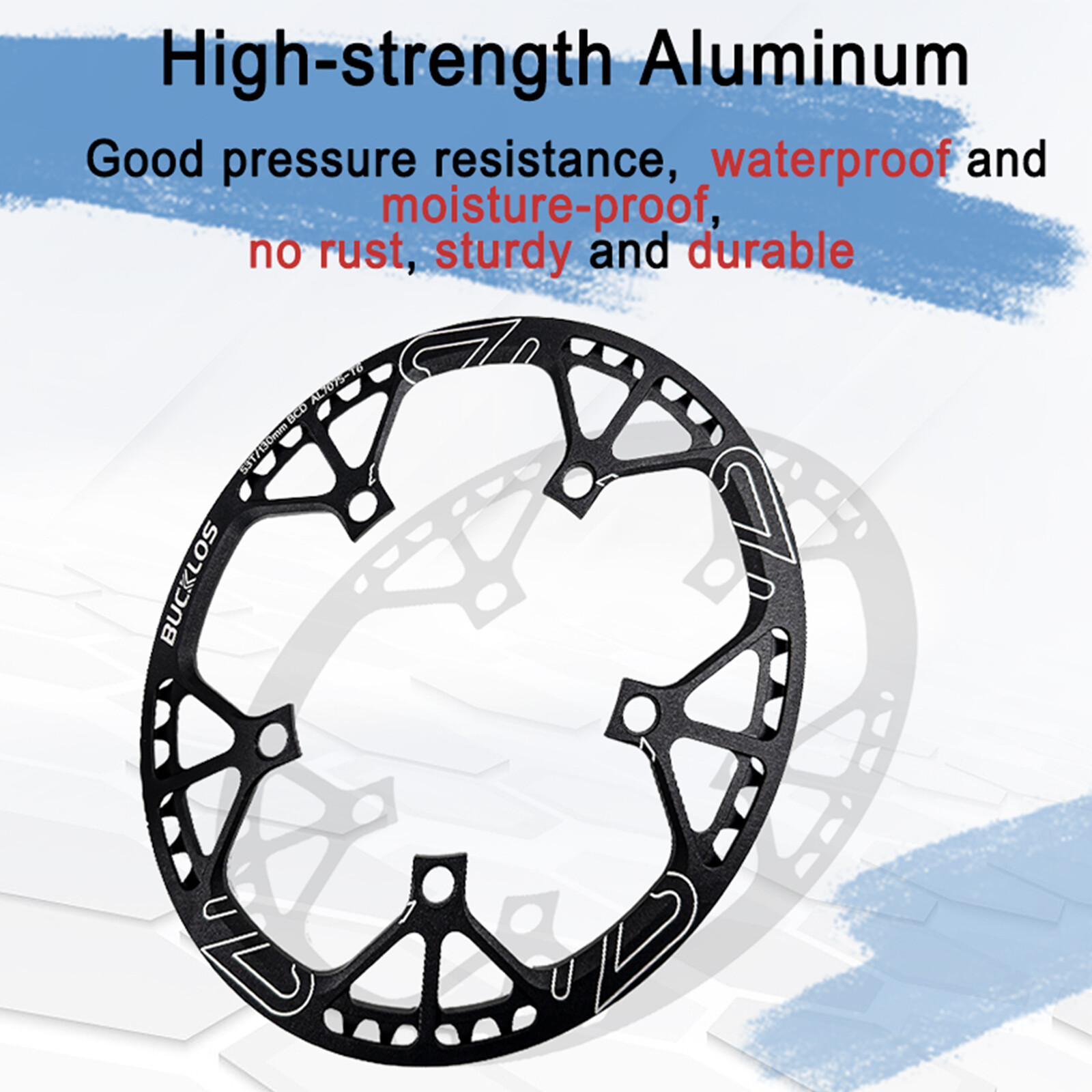 BUCKLOS Folding Bicycle Chainring 130BCD Chainwheel 45/47/53/56/58T For Shimano