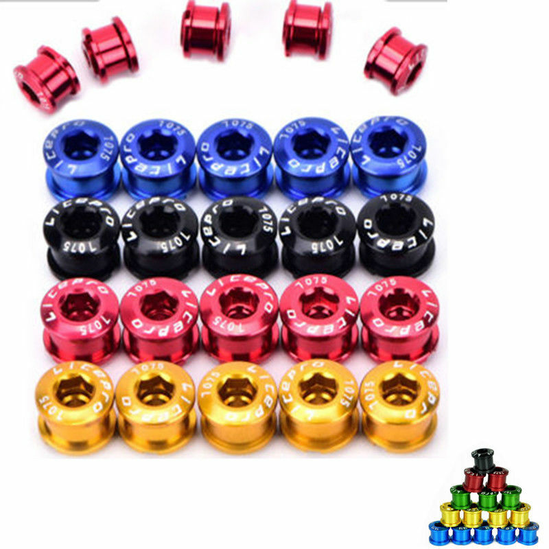 US 4/5PCS Single/Double/Triple Speed 6.5/8.5mm MTB Bike Chainring Bolts Screws
