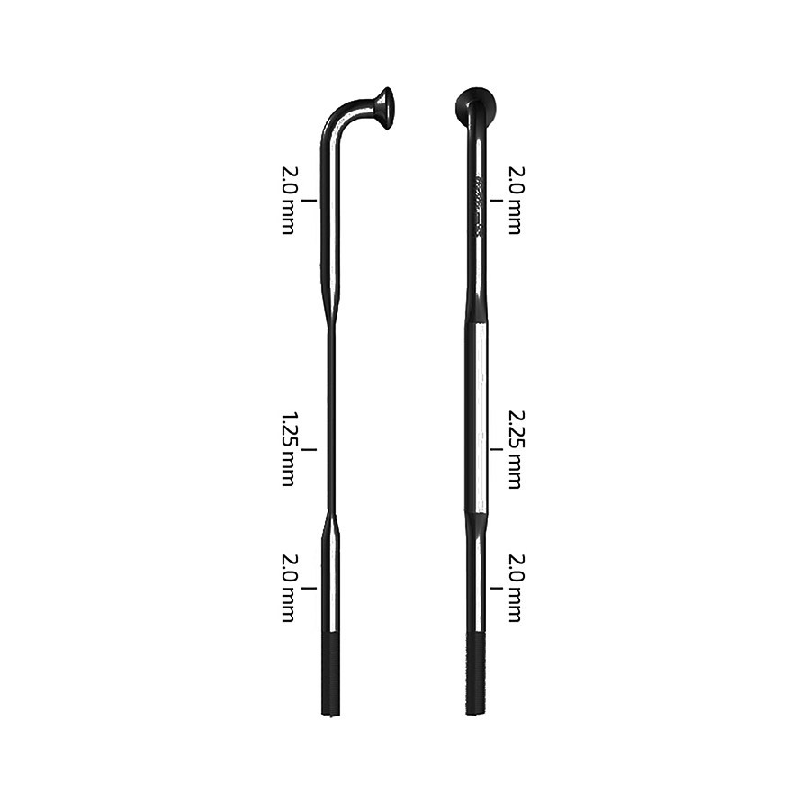 Zipp CX-Sprint Black J-Bend TCS Replacement Spokes – Sapim CX-Sprint, 268mm