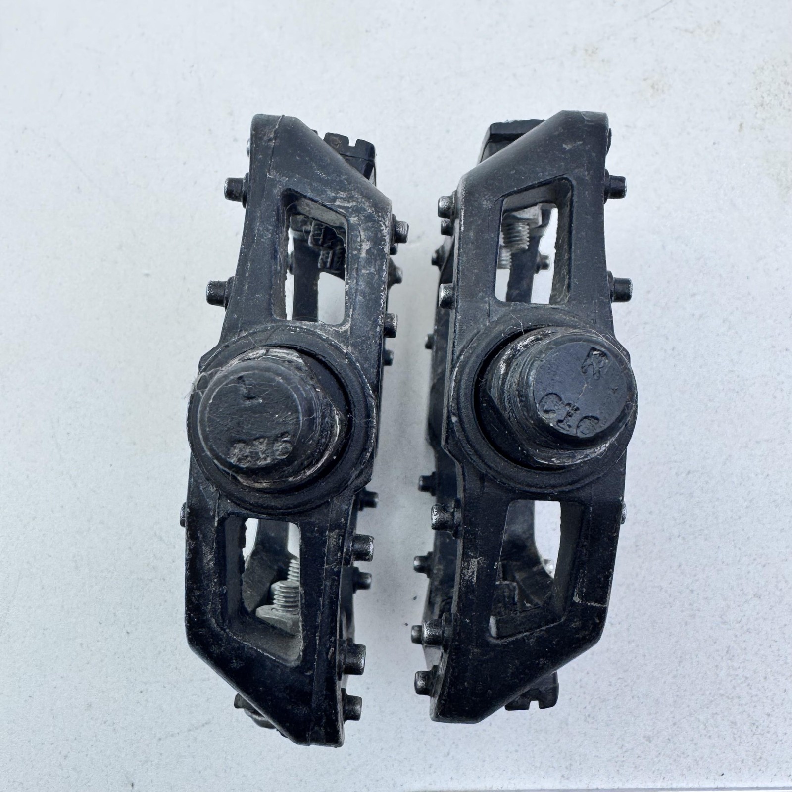 Wellgo Platform Pedals Pair Black Alloy Flat Bike 9/16 in MTB BMX Urban A20