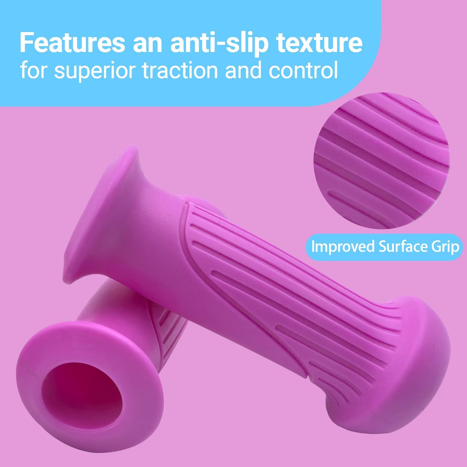 Bike Handle Grips Non-Slip Bicycle Handlebar Cover for Mountain Bike, Scooters