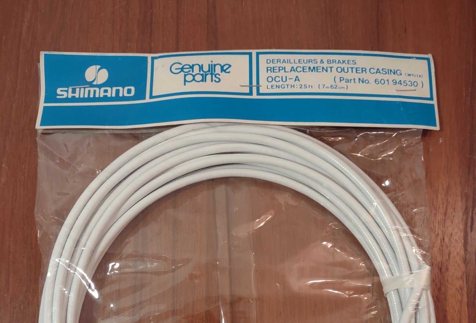 Vintage New Bike Bicycle Shimano Shift Brake 25 Feet Cable Housing White