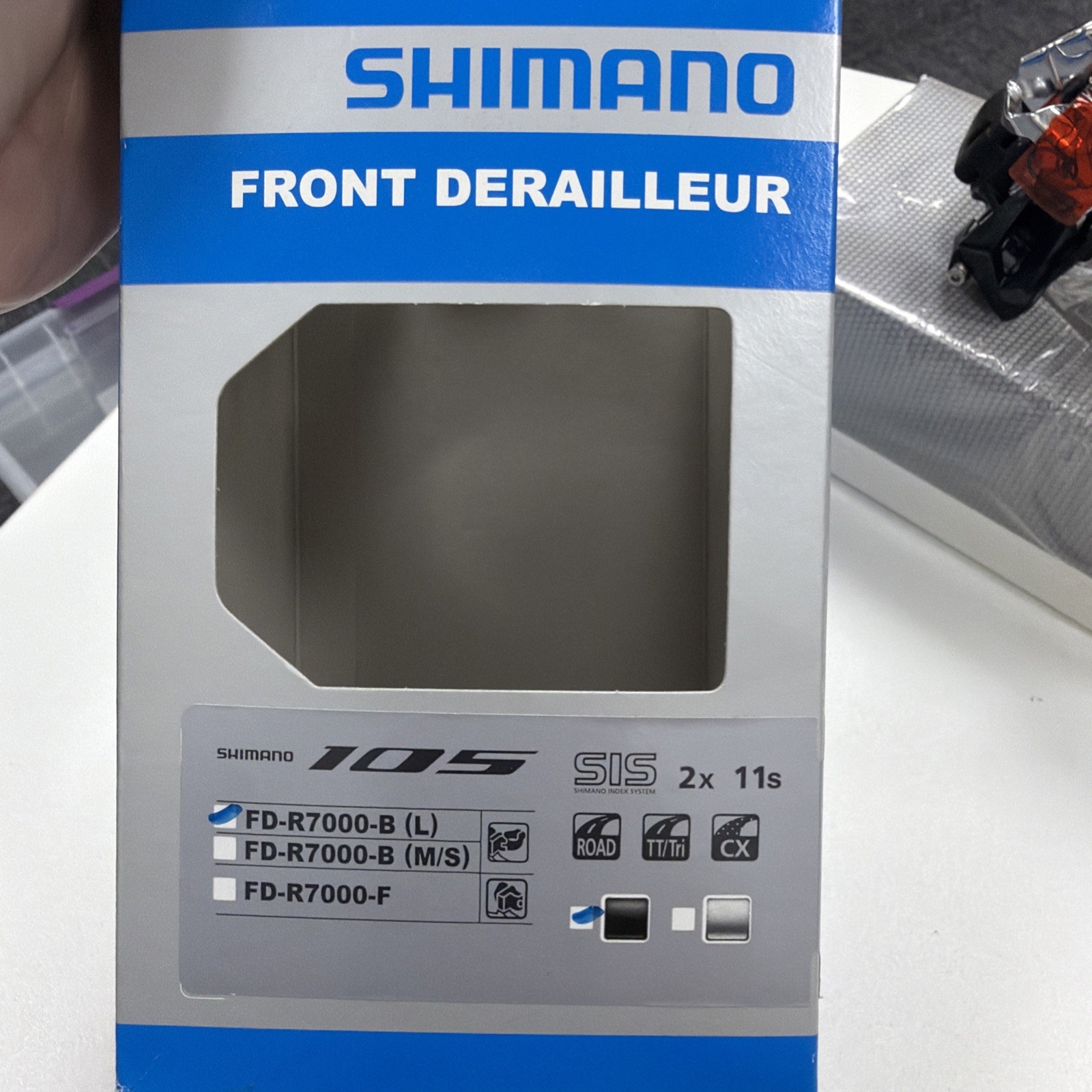 Shimano 105 FD-R7000-B (L) 2x 11-Speed Front Derailleur 34.9mm Clamp S Cage