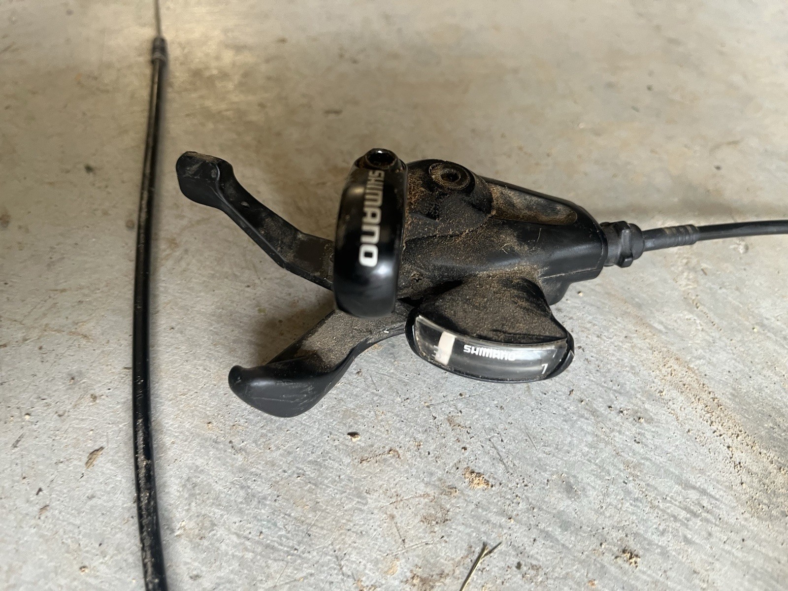 Shimano Set Speed Mountain Bike Thumb Gear Shift Lever And Cable
