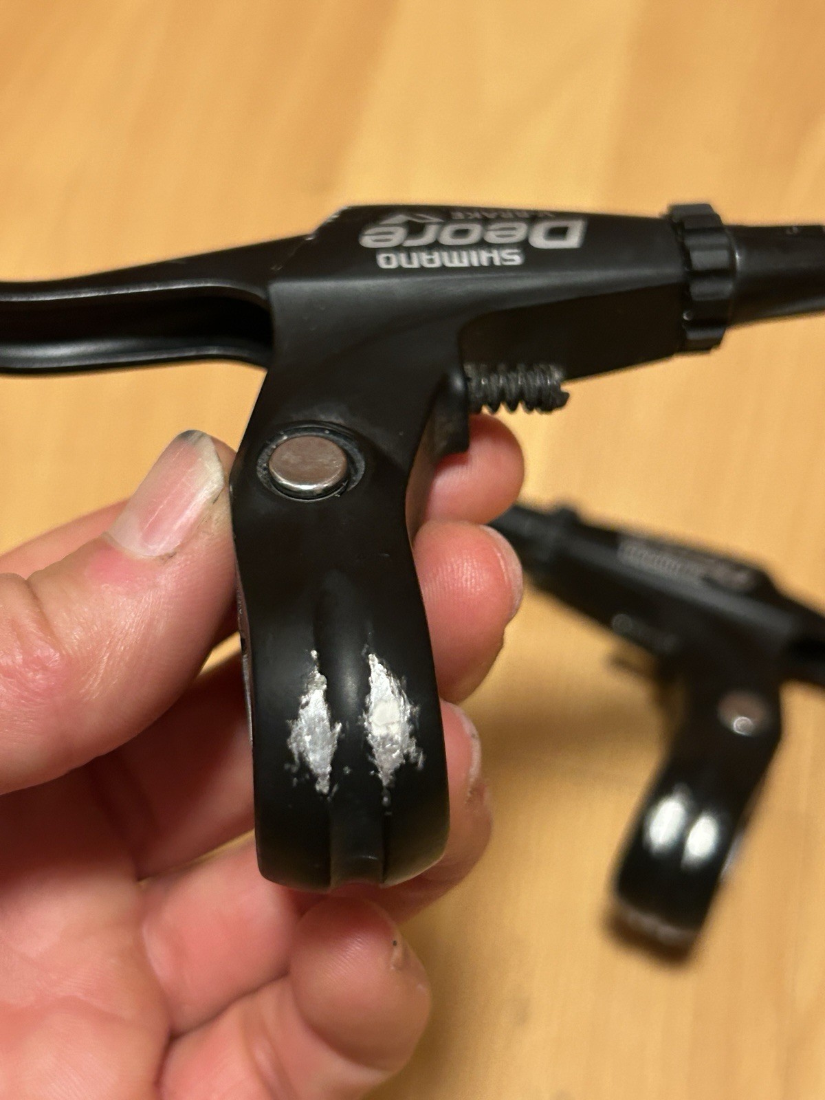 Shimano Deore BL-M511 V-Brake Levers Black 2-Finger Linear Pull Mechanical Disc