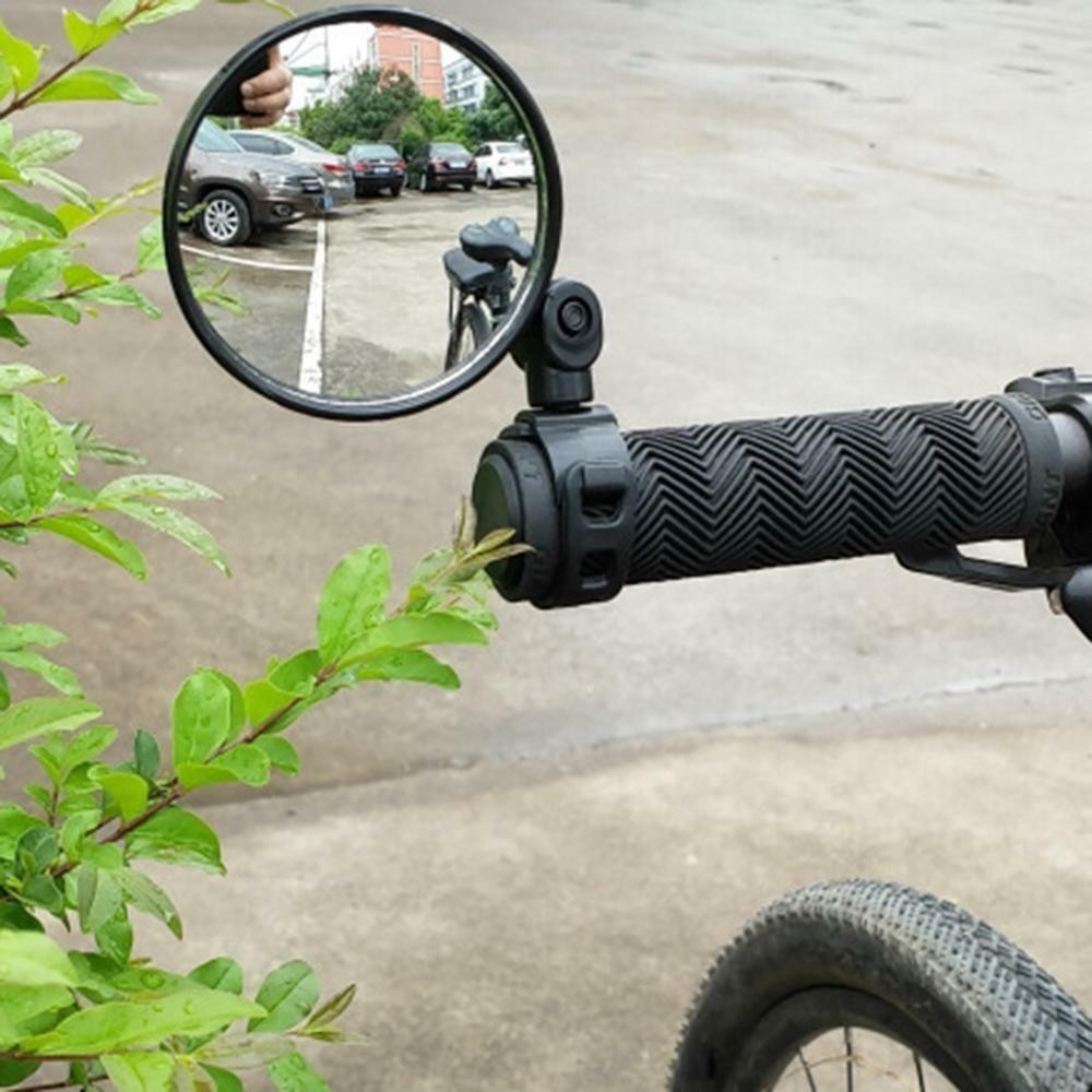 Ebike Bike Mirror Round MTB Road Handlebar Bicycle Rear Rearview Glass Cycling