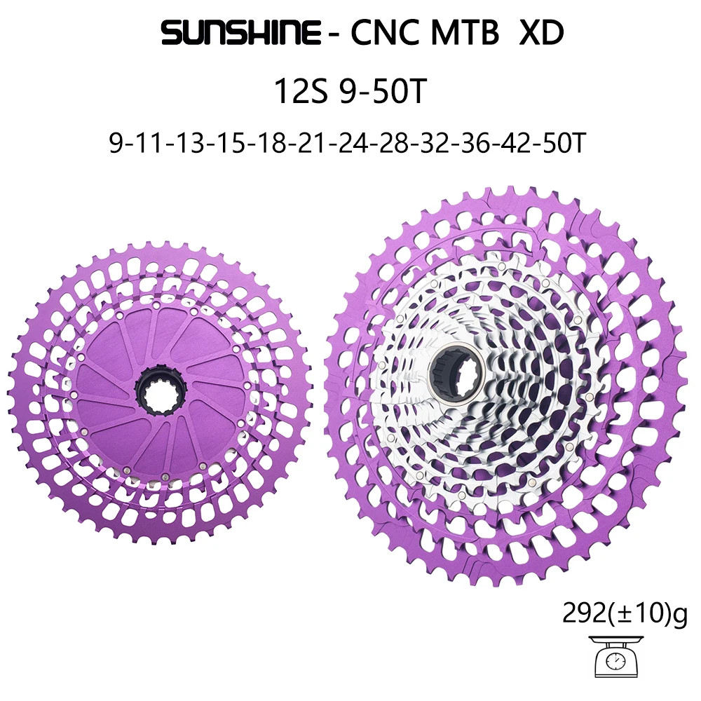 SUNSHINE 12 Speed MTB Bike Ultralight Cassette 9-51T Freewheel for XD freehub