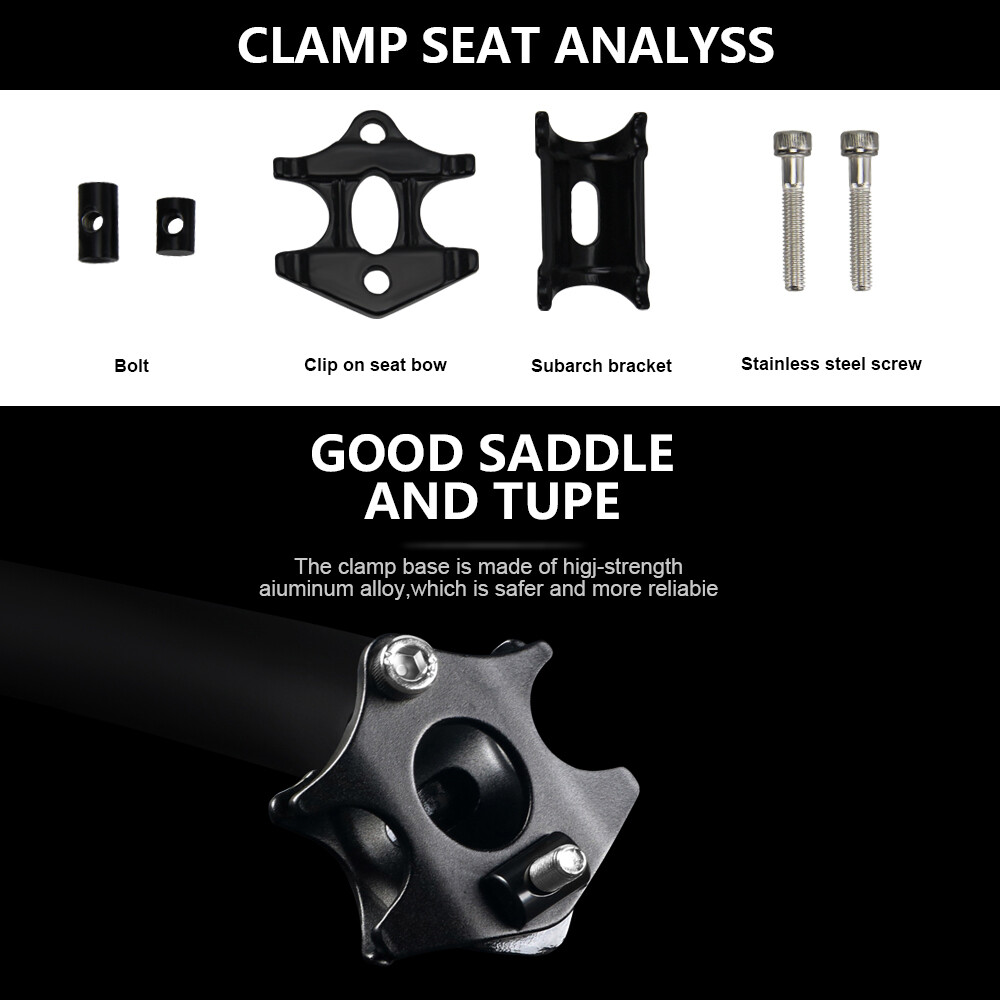 Carbon Bike Seat Post Offset 25mm Bicycle Saddle Seat MTB Seatpost USA Stock